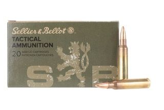 Sellier and Bellot 556 FMJ ammo comes in a box of 20